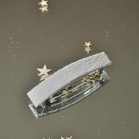 Barrette hiver blanc