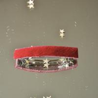Barrette hiver rouge 
