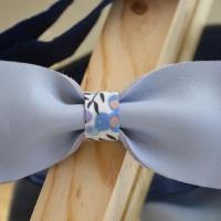 Bleu ciel liberty pois zoom