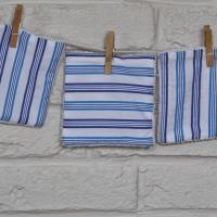 Coton rayer bleu detaille