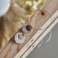 Creole argent marron