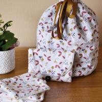 Trousse de toilette automne marron