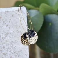 boucle d'oreille Ladies, noir