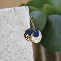 boucle d'oreille Ladies bleu nuit