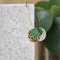 Boucle d'oreille ladies, vert