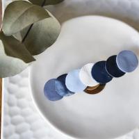 Barrette Toutes rondes bleu