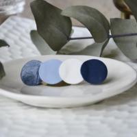 petite barrette rondes bleu