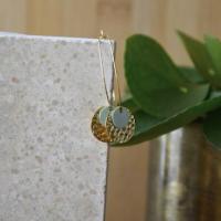 Boucle d'oreille Ladies, Bleu clair