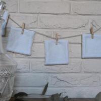 Coton Lavable, pois bleu