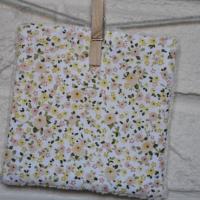 Coton Lavable, fleuri pêche zoom